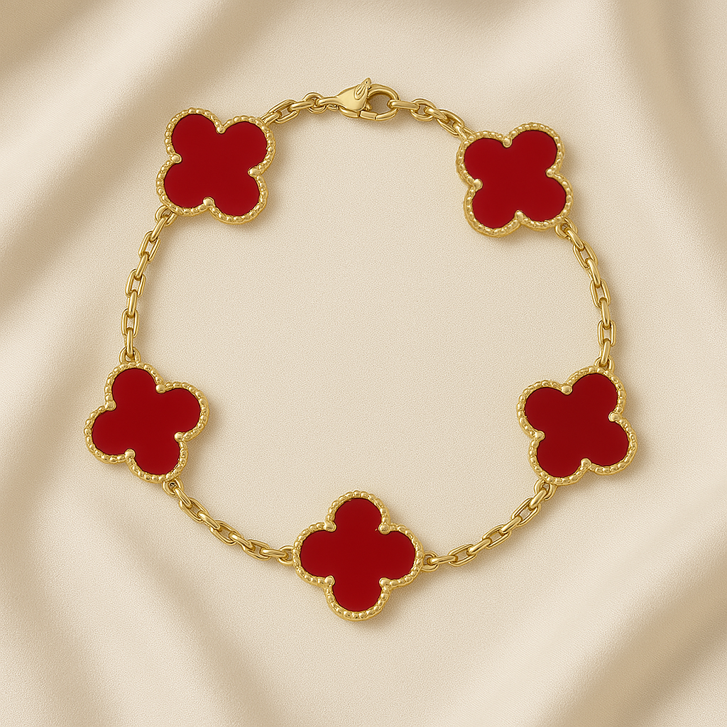 Clover Bracelet Red